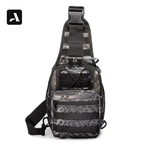 Crossbody Bag Tática Oxford 600D – Proteção Impermeável e Organização Modular