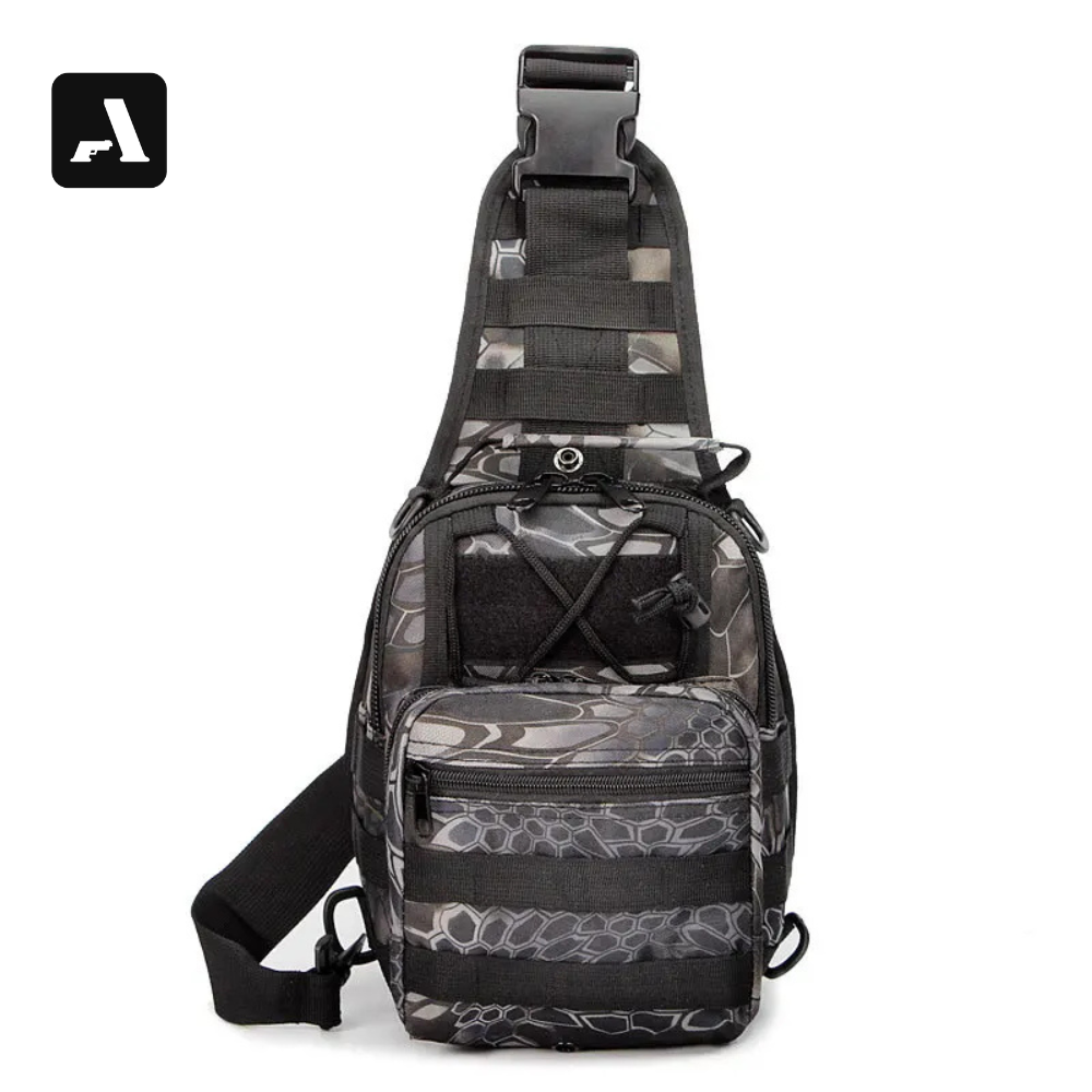 Crossbody Bag Tática Oxford 600D – Proteção Impermeável e Organização Modular