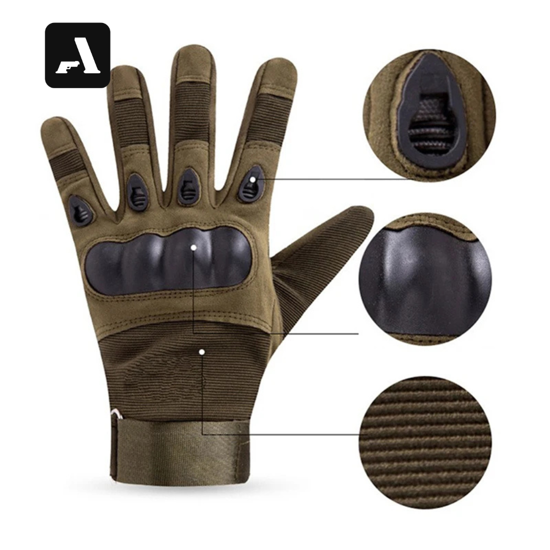 Luvas Táticas Hard Shell – Proteção de Junta e Grip de Alta Performance