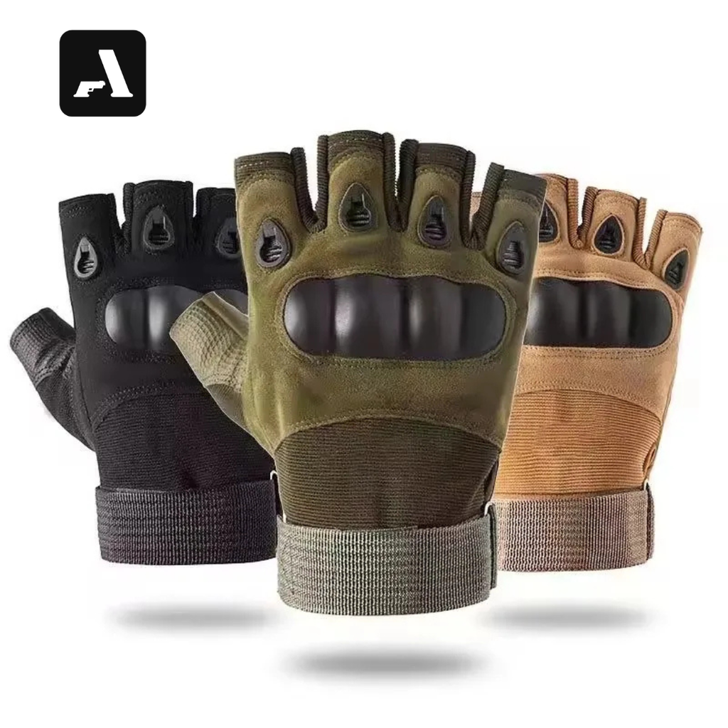 Luvas Táticas Meio Dedo – High-Tactile e Proteção Operacional