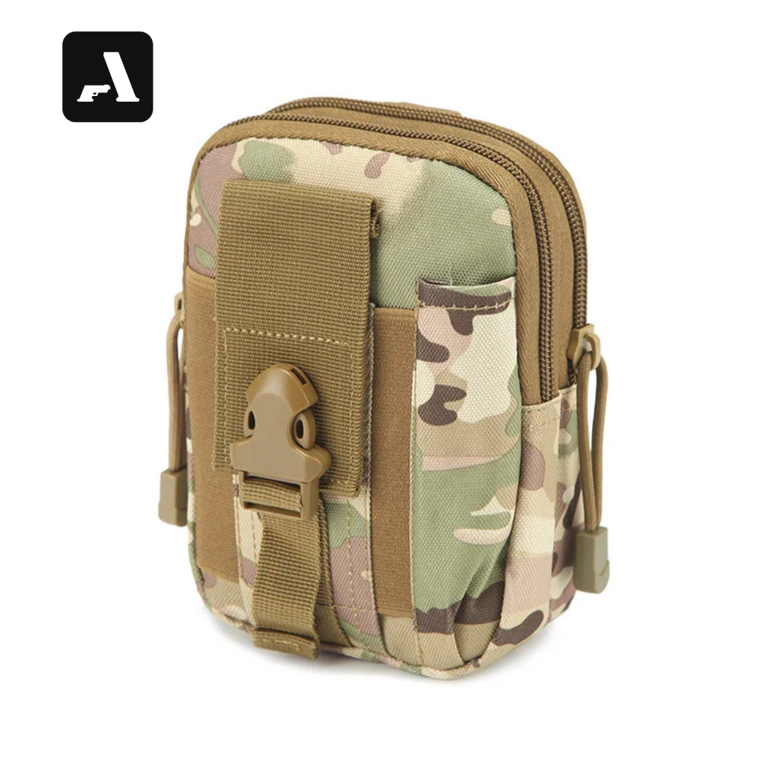 Bolsa de Cintura Tática Compacta 600D – Organizador de Celular e Ferramentas
