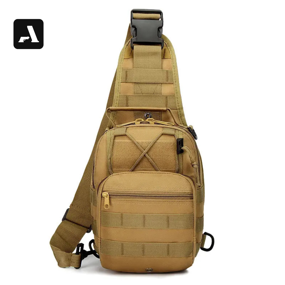 Crossbody Bag Tática Oxford 600D – Proteção Impermeável e Organização Modular