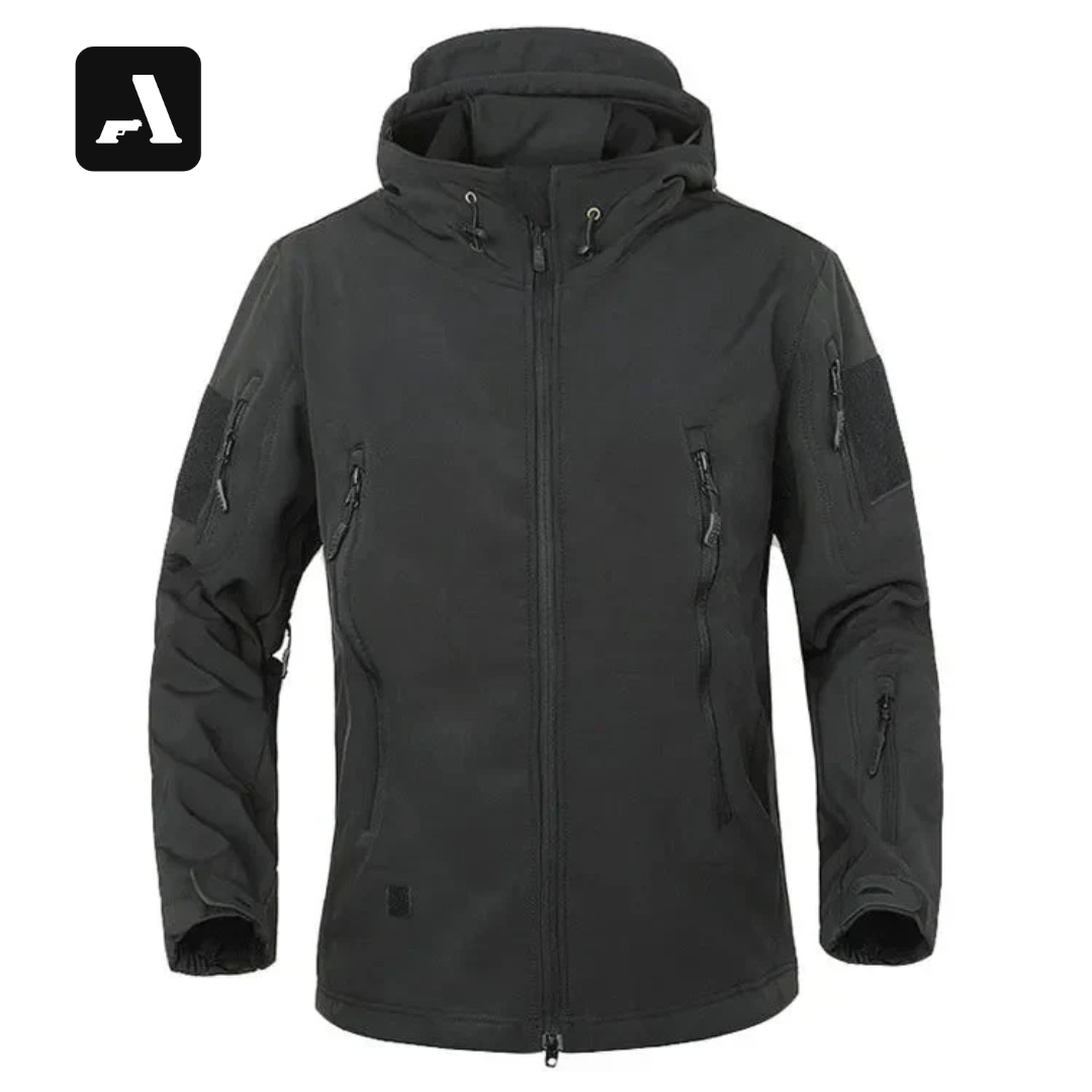 Jaqueta Tática Softshell Impermeável Corta Vento - Capuz Removível