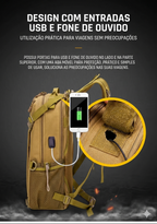 Mochila Tática Expedition 50L HOTSPEED 1000D – Impermeável, Sistema MOLLE, Camping e Trekking