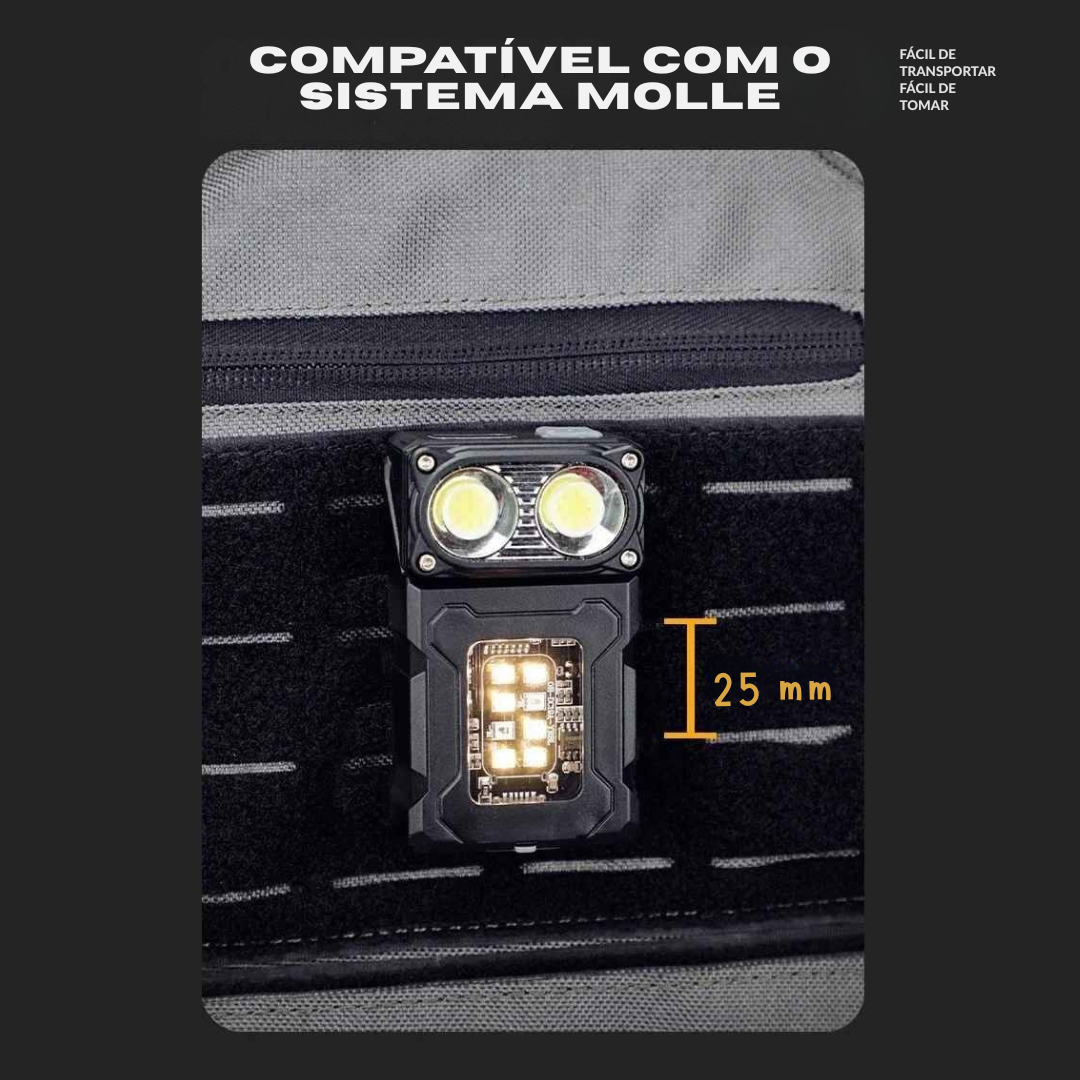 Lanterna Led Recarregável Usb Com Ímã – Super