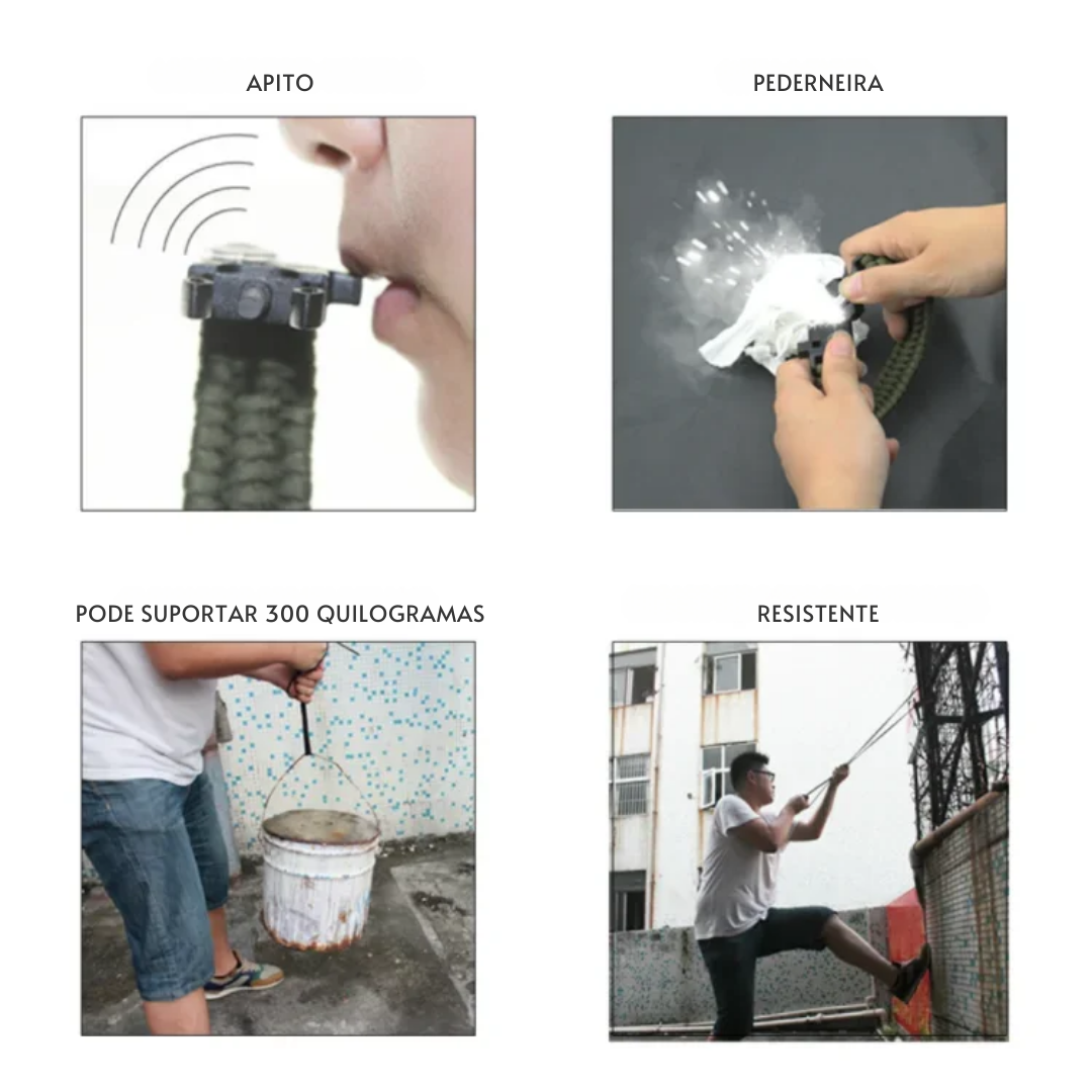 Kit Operador Essencial: Bracelete Paracord + Boné Respirável + Cinto Multifunção (Cópia)