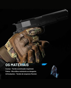 Luvas Táticas Com Touch – Couro Pu