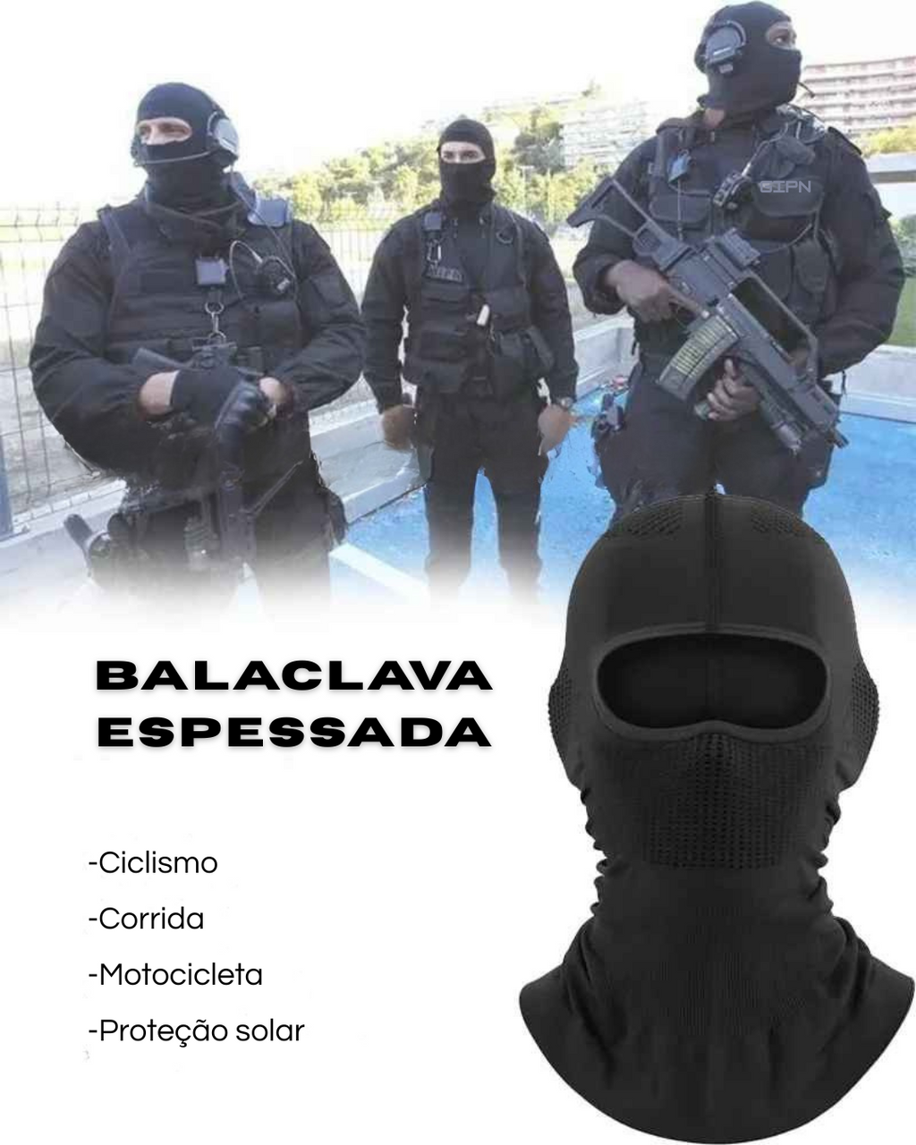 Balaclava Militar Tática – Proteção Completa para Rosto e Pescoço