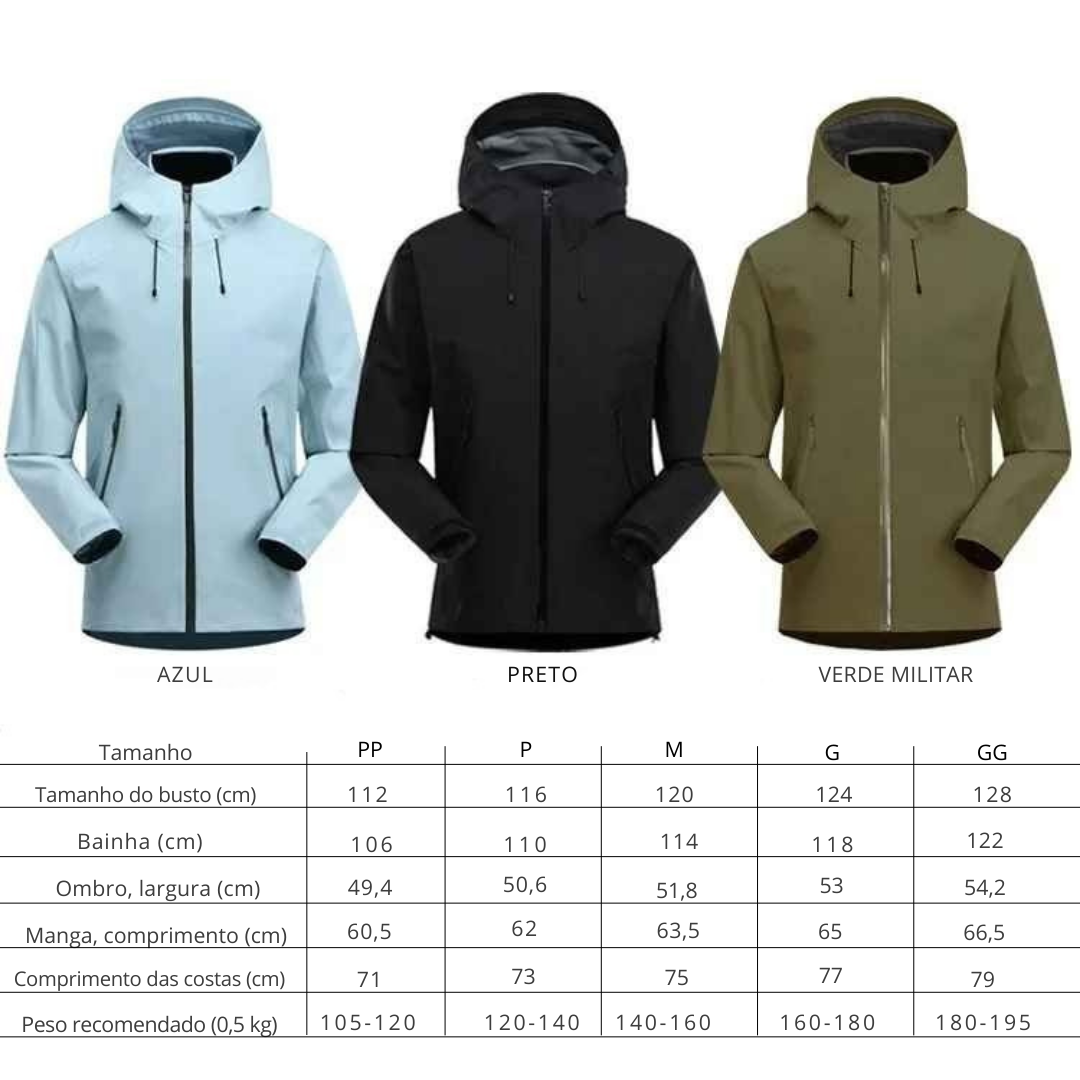 Jaqueta Masculina – Leve, Resistente Ao Vento