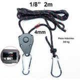 Polia Ajustável De Acampamento (Esticador/Tensionador) - Gancho Rápido