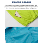 Jaqueta Impermeável LNGXO Unissex – Corta-Vento, Anti-UV, Compacta clone