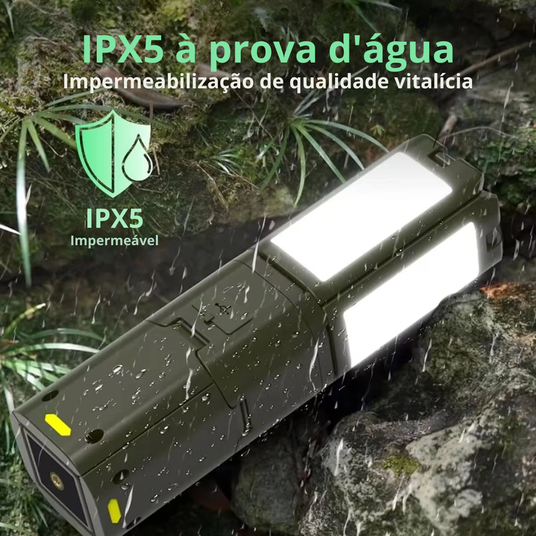 Lanterna De Acampamento Recarregável Usb - Led Telescópica