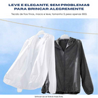 Jaqueta Impermeável LNGXO Unissex – Corta-Vento, Anti-UV, Compacta clone