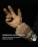 Luvas Táticas Com Touch – Couro Pu