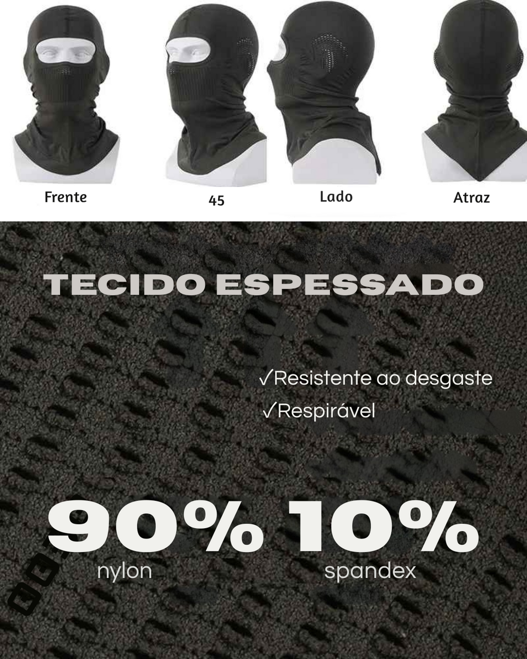Balaclava Militar Tática – Proteção Completa para Rosto e Pescoço