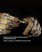 Luvas Táticas Com Touch – Couro Pu