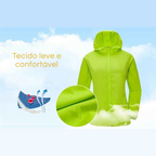 Jaqueta Impermeável LNGXO Unissex – Corta-Vento, Anti-UV, Compacta clone
