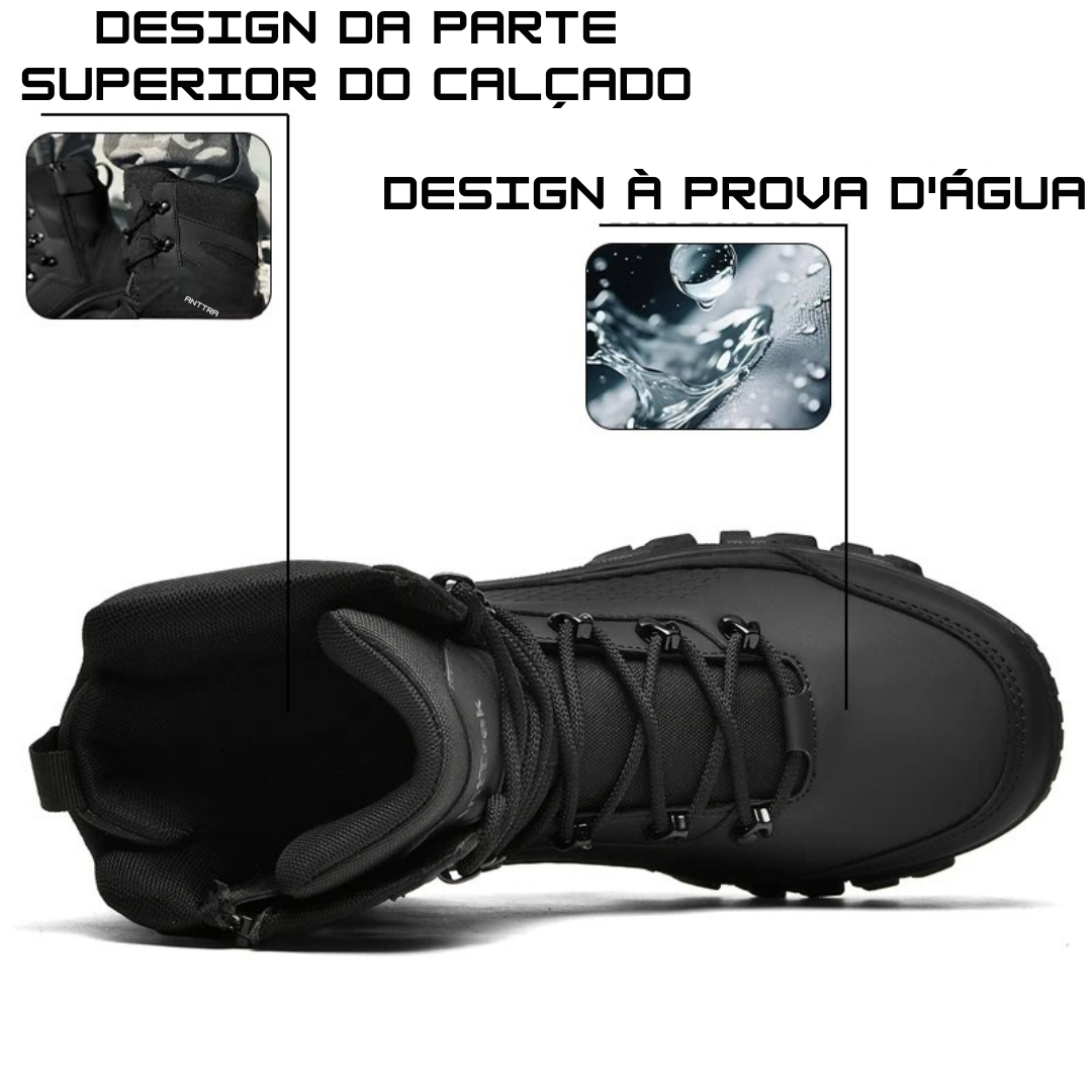 Botas Táticas de Chrlck - Impermeável Antiderrapante - Amortecimento para Caminhada e Outdoor