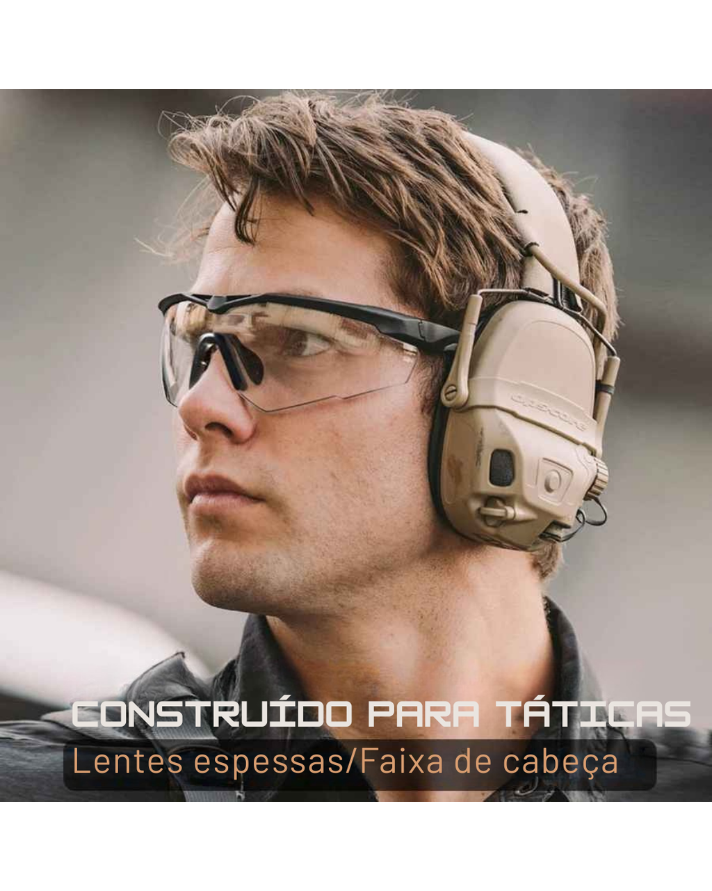 Conjunto de Óculos Táticos de Proteção, para Airsoft, Motociclismo e Outdoor