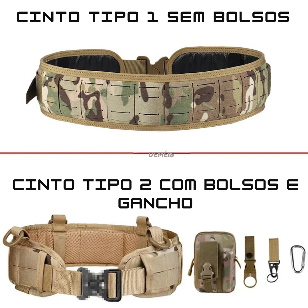 Cinto Tático Acolchoado Molle