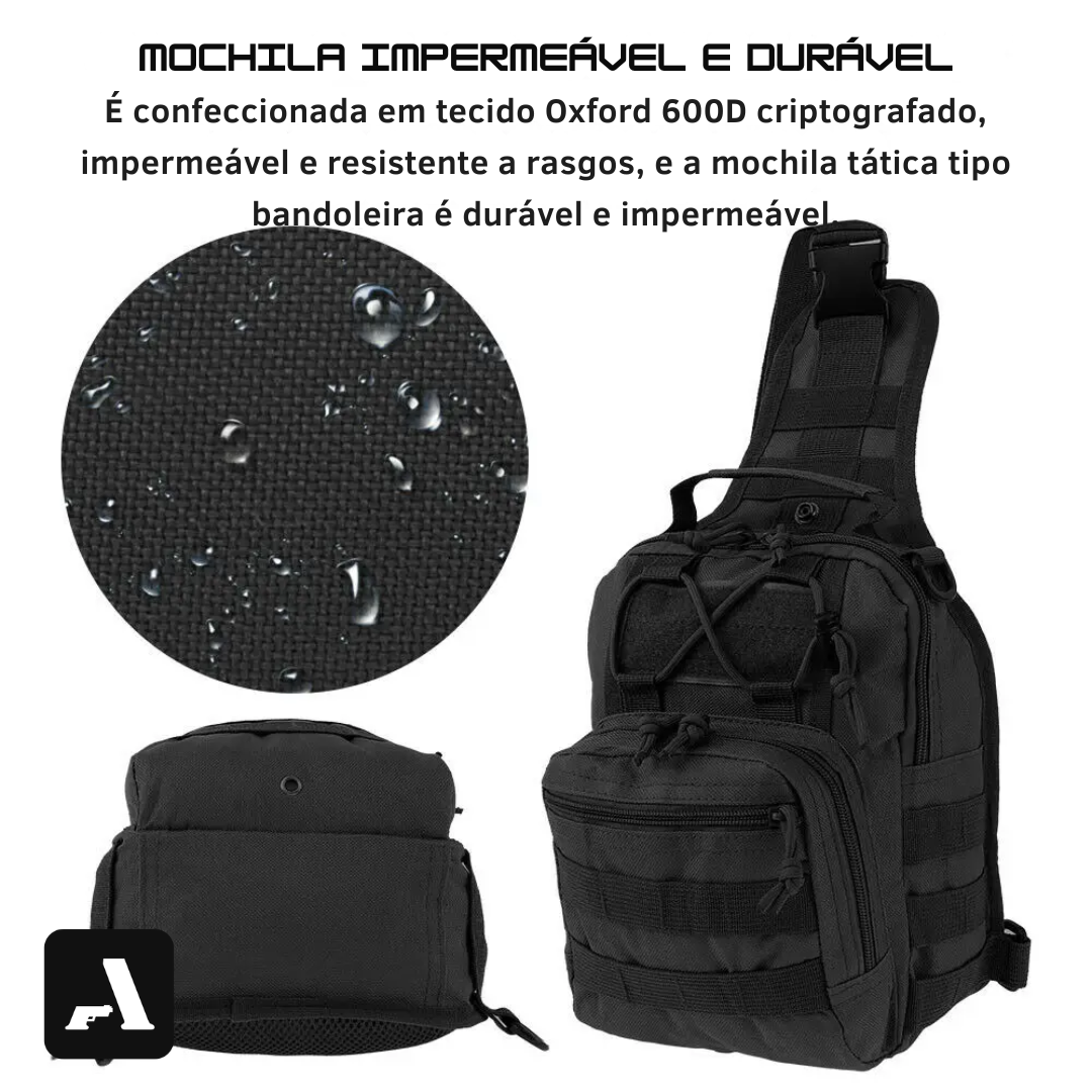 Crossbody Bag Tática À Prova D’Água – Bolsa Militar