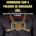 Painel de Navegação Tático Dobrável – Suporte de Celular para Colete Molle