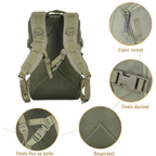 Mochila Tática Compacta Lqarmy 12L – Sistema Molle e Resistente à Água