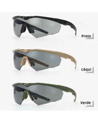 Conjunto de Óculos Táticos de Proteção, para Airsoft, Motociclismo e Outdoor