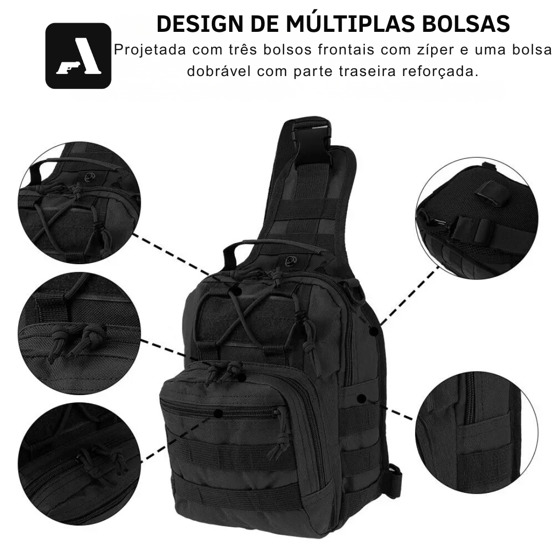 Crossbody Bag Tática À Prova D’Água – Bolsa Militar