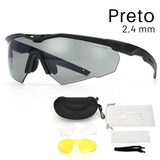 Conjunto de Óculos Táticos de Proteção, para Airsoft, Motociclismo e Outdoor