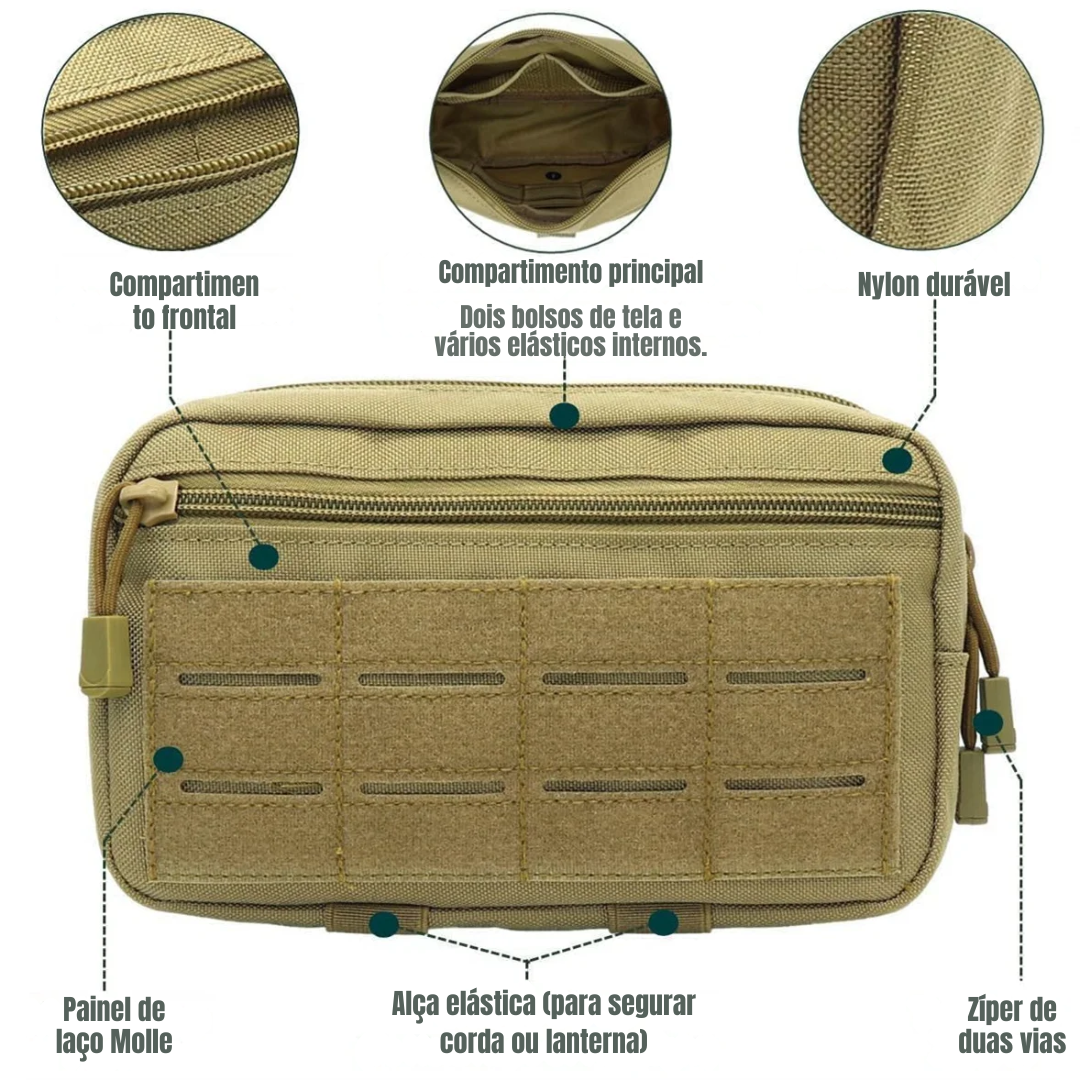 Bolsa Tática Molle EDC Multiuso – Organizador Compacto (YON-035)