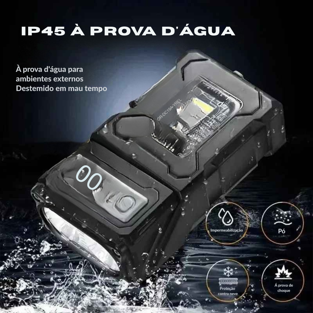 Lanterna Led Recarregável Usb Com Ímã – Super