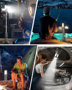 Lanterna De Acampamento Recarregável Usb - Led Telescópica