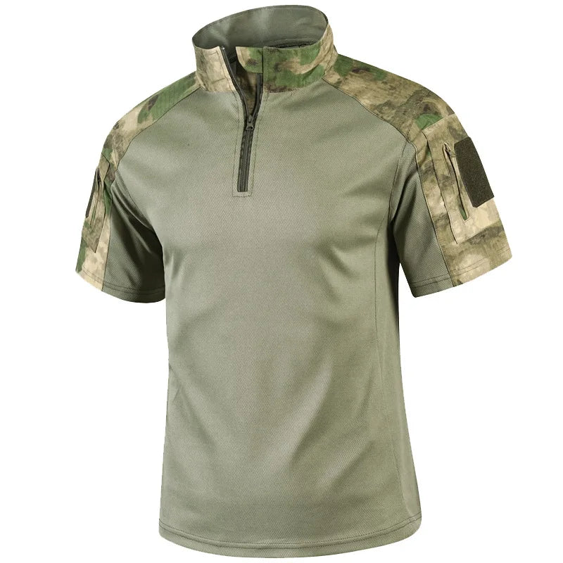 Camisa Tática Militar Camuflada Masculina – Respirável