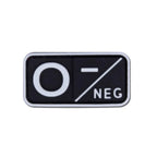 Patch Tático de Tipo Sanguíneo PVC 3D – Identificação de Resposta Rápida