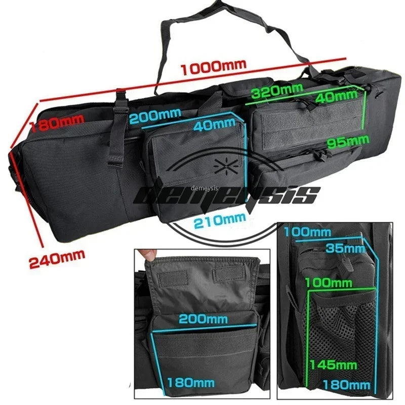 Bolsa de Transporte para Equipamento de Airsoft - Estojo Duplo 100cm