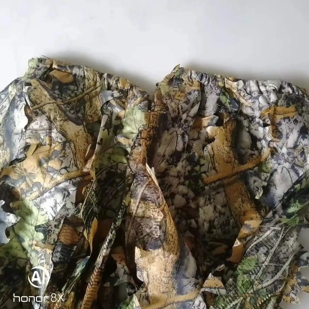 Traje Ghillie 3D Camuflagem de Folhas – Invisibilidade Tática e Profissional
