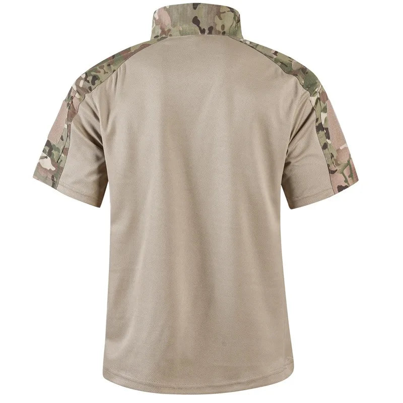 Camisa Tática Militar Camuflada Masculina – Respirável