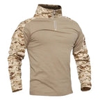 Camiseta Tática Militar Camuflada Masculina – Secagem Rápida