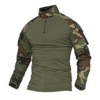 Camiseta Tática Militar Camuflada Masculina – Secagem Rápida