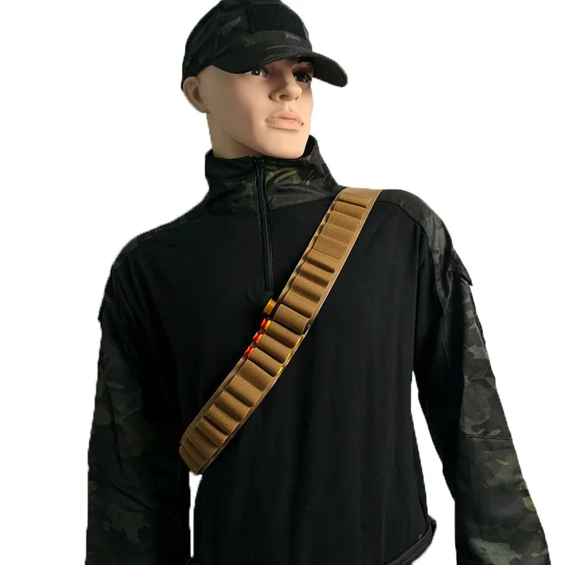 Bandoleira para Airsoft/Paintball - Capacidade 27 Cartuchos Shell