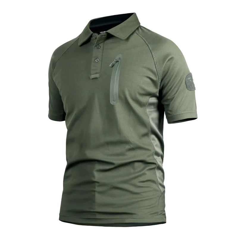 Camiseta Tática Militar Camuflada Masculina – Secagem Rápida, Esportes Outdoor, Hiking, Caça e Airsoft