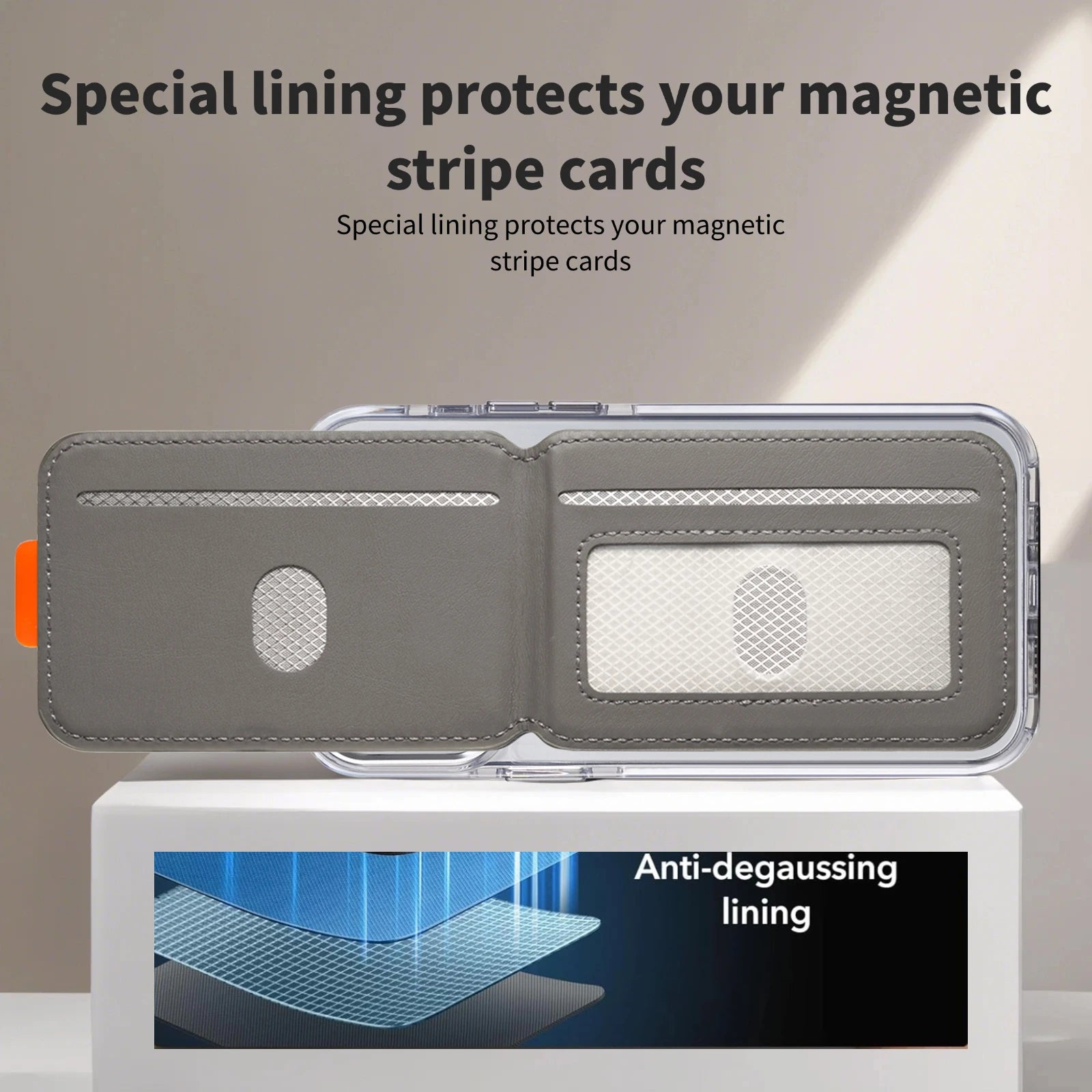 Carteira Magnética MagSafe em Couro Premium com Proteção RFID Anti-Clonagem