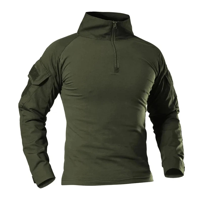 Camiseta Tática Militar Camuflada Masculina – Secagem Rápida