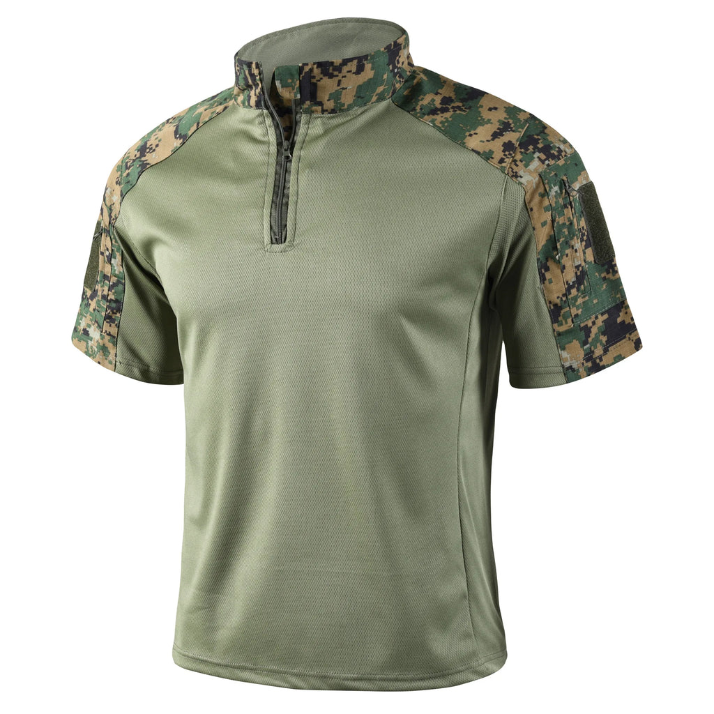 Camisa Tática Militar Camuflada Masculina – Respirável
