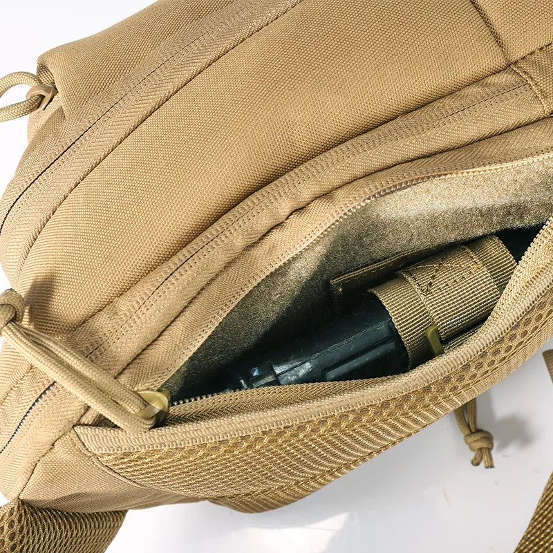 Chest Bag Tática Modular – Saque Rápido Oculto, Leve e Resistente