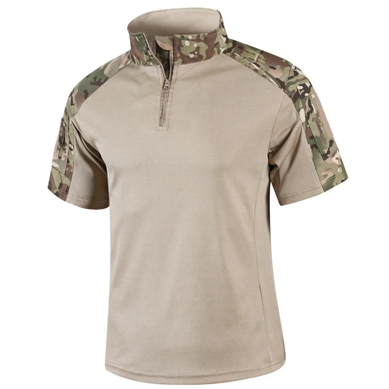 Camisa Tática Militar Camuflada Masculina – Respirável