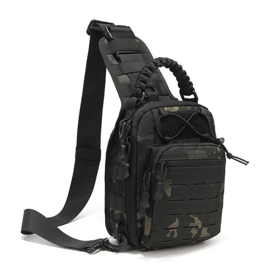 Bolsa Sling Tática Yakeda - Transversal Compacta para EDC, Ciclismo e Outdoor