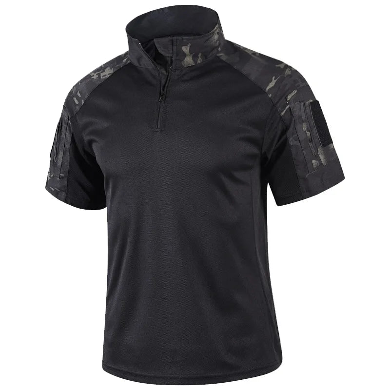 Camisa Tática Militar Camuflada Masculina – Respirável
