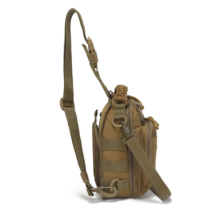 Bolsa Sling Tática Yakeda - Transversal Compacta para EDC, Ciclismo e Outdoor